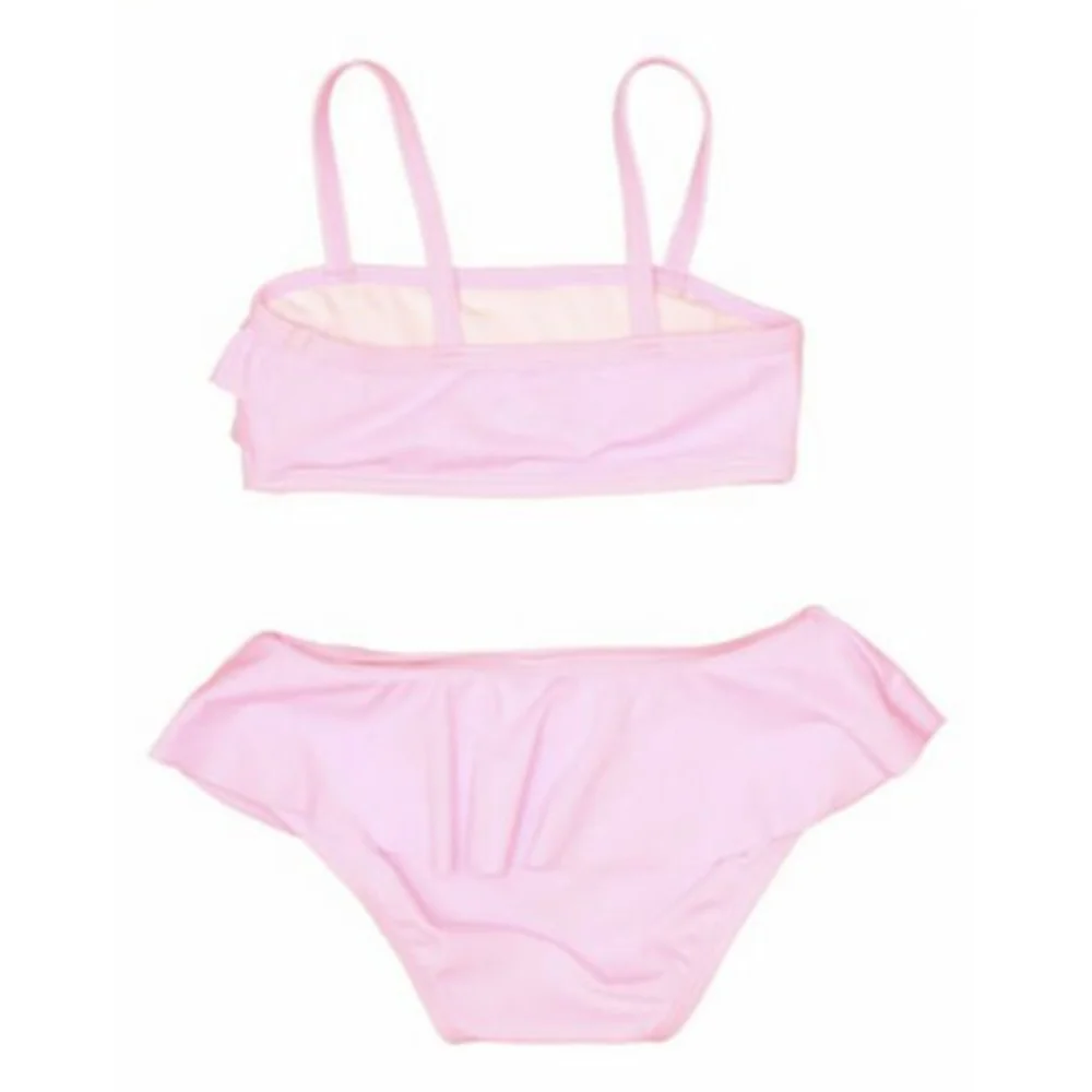 Janie and Jack‎ Girl’s Baby Sz 12-18 Pink Ruffled Bikini Swimsuit